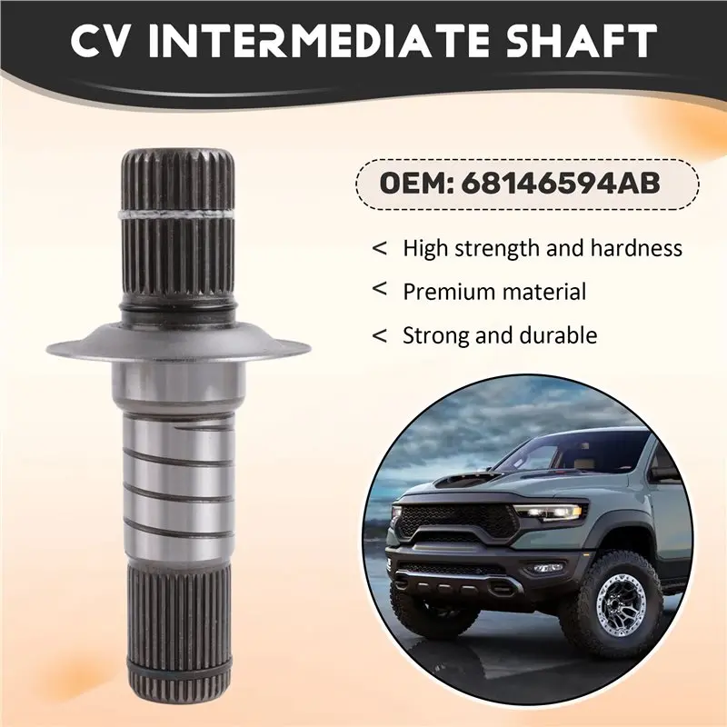 AT92-Front Left Driver CV Shaft Intermediate Assembly For Ram 1500 4WD 2012-2020 68146594AB 68146594AA
