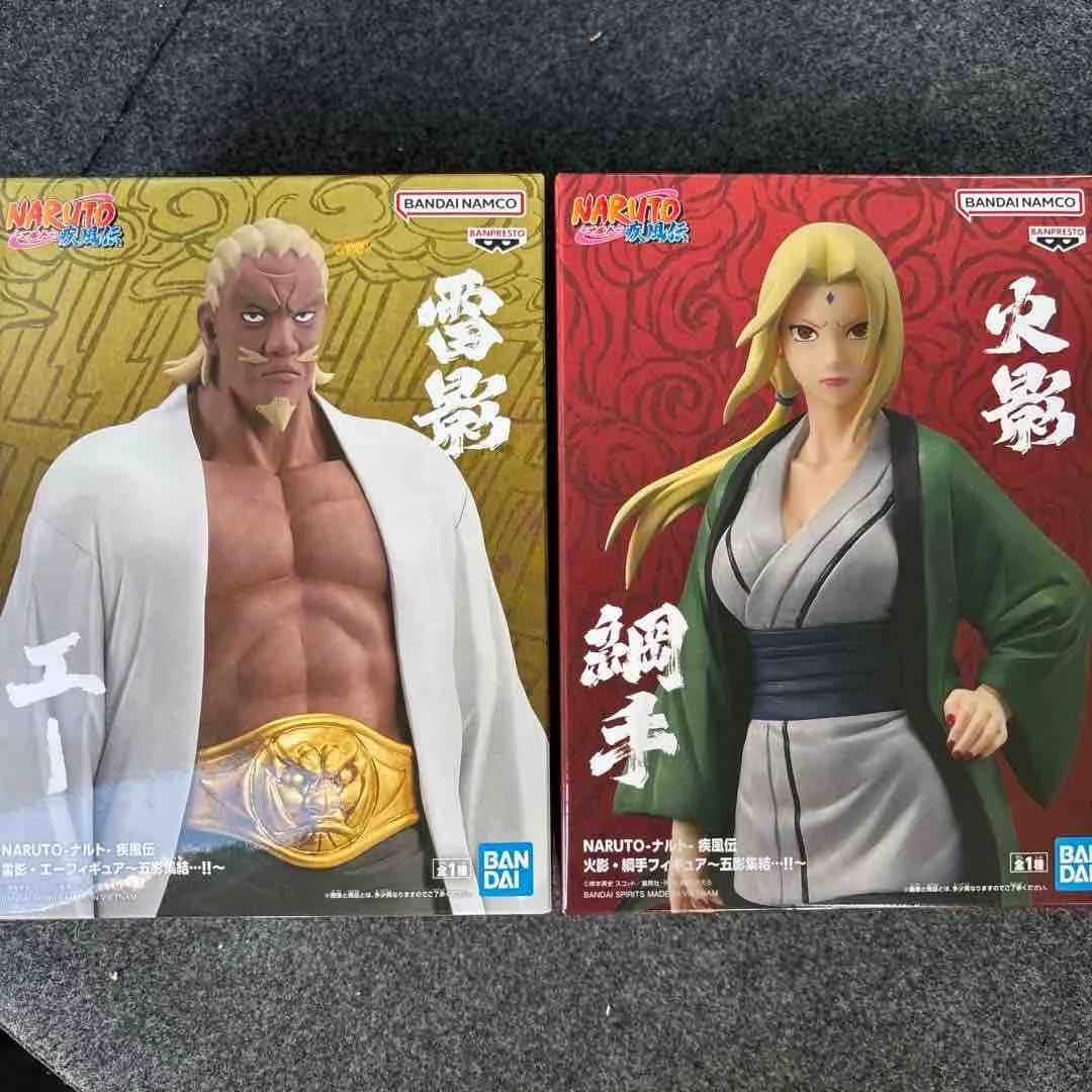 En stock, figura original de BANPRESTO de NARUTO Shippuden: Los Cinco Kage se Reúnen, Raikage, un Hokage, Tsunade, modelo de anime.