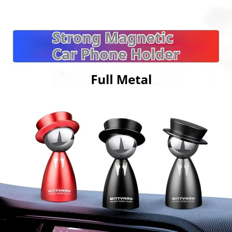 

Strong Magnetic Car Magnetic Mobile Phone Holder Magnetic Disc Metal Mobile Phone Stands 360 Rotary Sticky Special decoration