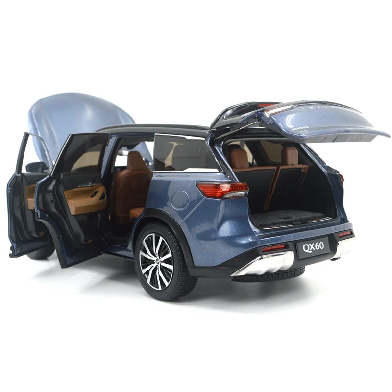 1:18 Scale Infiniti QX60 2022 Diecast Miniature Metal Car Model Adult Alloy Diecast Miniature Simulation Vehicles Toy Collection