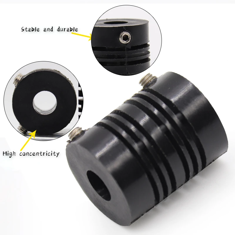 Elastic Nylon Plastic Coupling Connection Encoder Coupler Top Tight Inner Hole 4mm6mm8mm