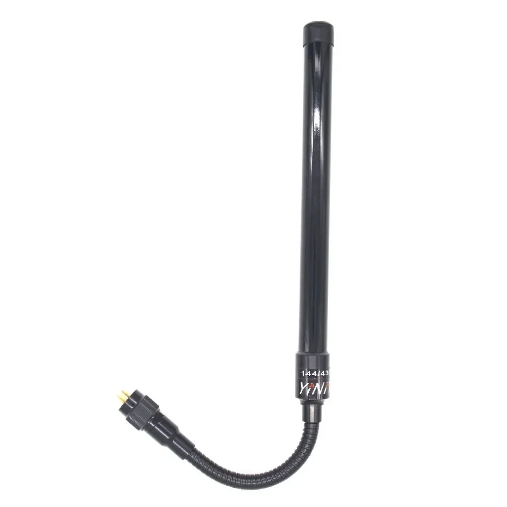 AT-33 tubo de ganso SMA hembra de doble banda 144/430Mhz antena táctica CS plegable para Walkie Talkie Baofeng 5R BF-888S Radio