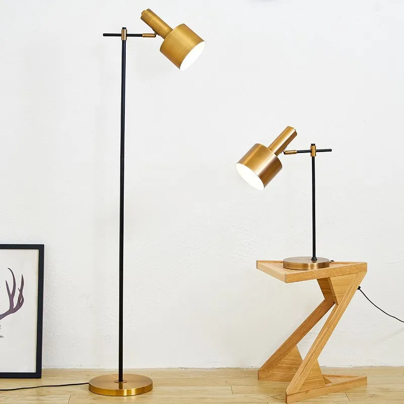 Nordic floor lamp designer Metal black and gold floor lamps for Living Room Bedroom Light Foyer Home Deco E27 night stand lamps