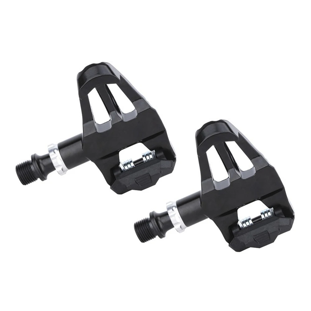 

Aluminum Alloy Road Bike Carbon Lock Pedals Bicycle SPD Self-Locking Pedal with Locking Plate Cycling Bicycle Pedal Accessories