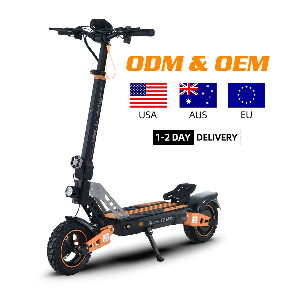 

Ruitoo T2Max 1000 Вт, электрический самокат с красивым дизайном, складной двухколесный самокат для взрослых