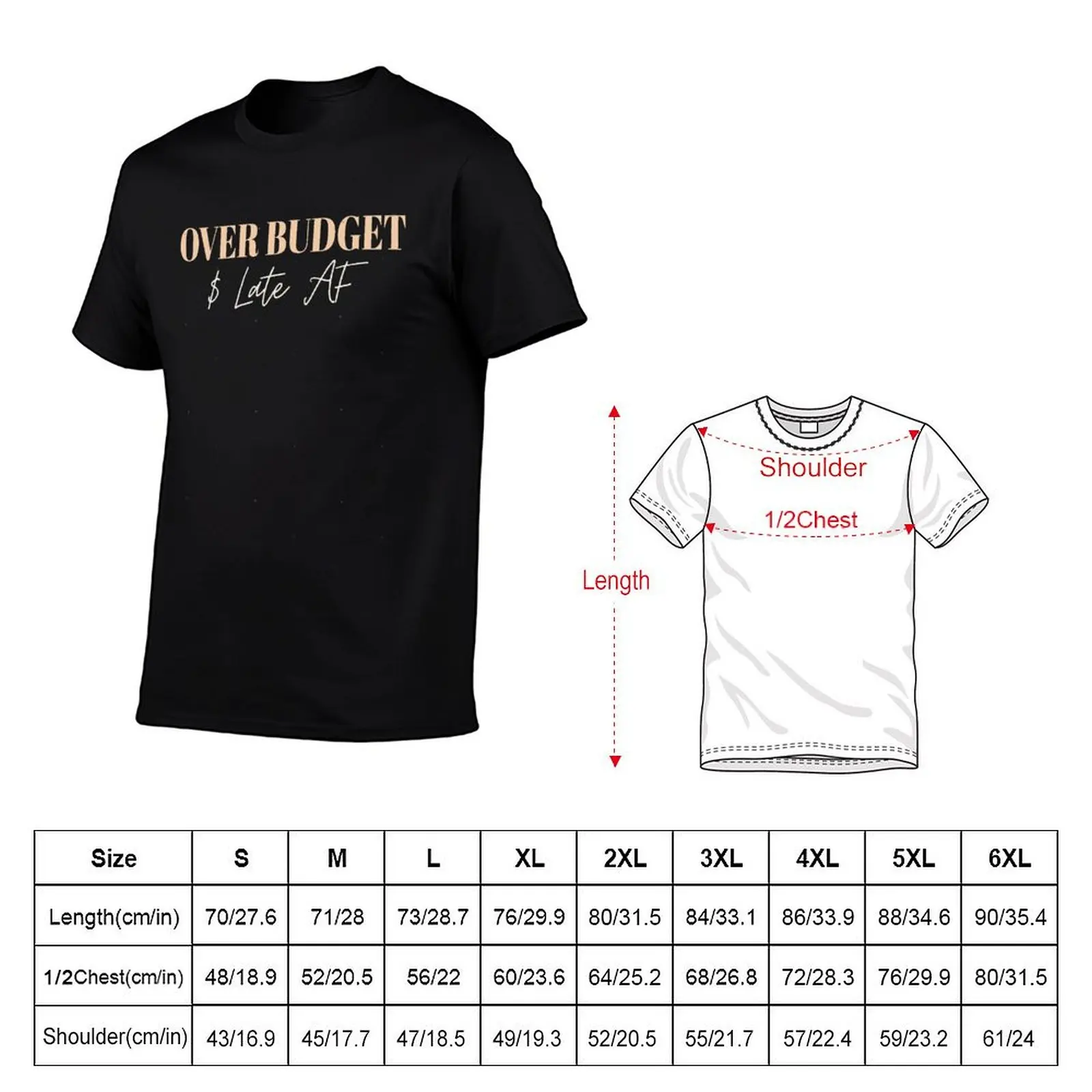 Over Budget And Late Af Essential T-Shirt cheap stuff cotton graphic tees Short sleeve tee customs mens t shirts top quality