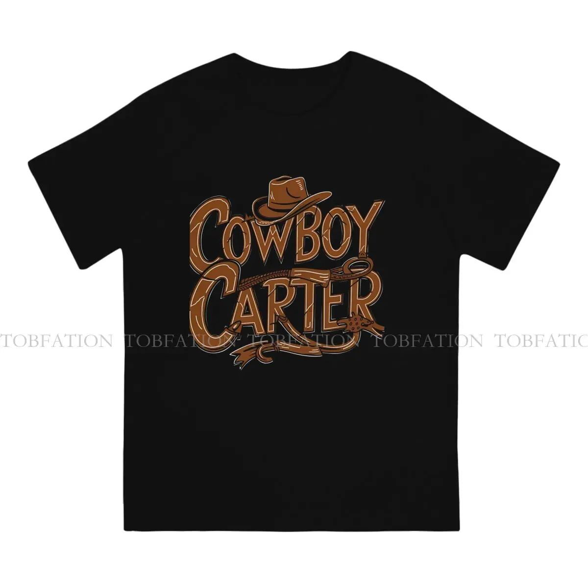 Cool O Neck TShirt Beyonce Cowboy Carter Fabric Basic T Shirt Men Tops Individuality