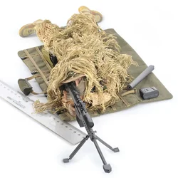 1:6 Scale  Set Uniform Combat Super Flexible 30CM Doll Jungle Sniper Soldier 12Inch Action Figure Model Army Soldier Toy