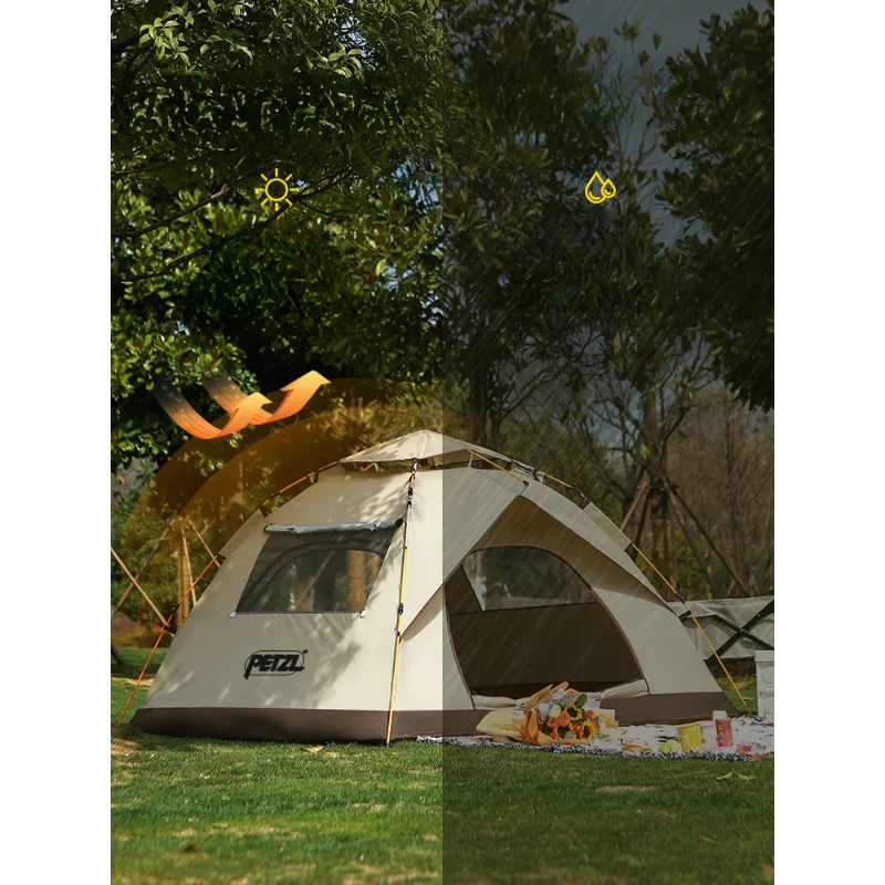 Outdoor Camping Supplies Equipment Automatic Quickly Open Portable Folding Camping Outdoor Rainproof and Sun Protection