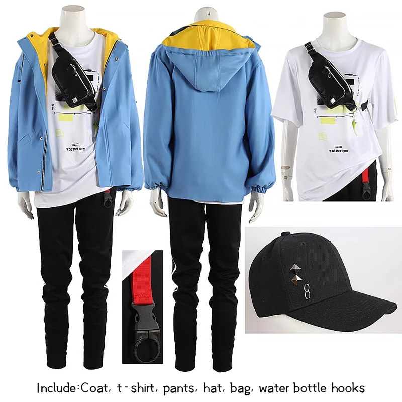 Virtual anchor Cos Sonny Brisko Vtuber cosplay Daily Casual wear Clothing Costume Customize Outfit H