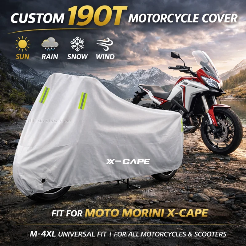 

For Moto Morini X-Cape 650 650X 2023 2022 XCape Motorcycle Cover Waterproof Heavy Duty Outdoor Rain Dust Sun Protector