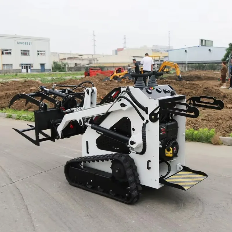Strong Power Loading Machine Electric Skid Steer Loader Skidsteer Customized Small Skid Steer Loader Track Machine for Canada