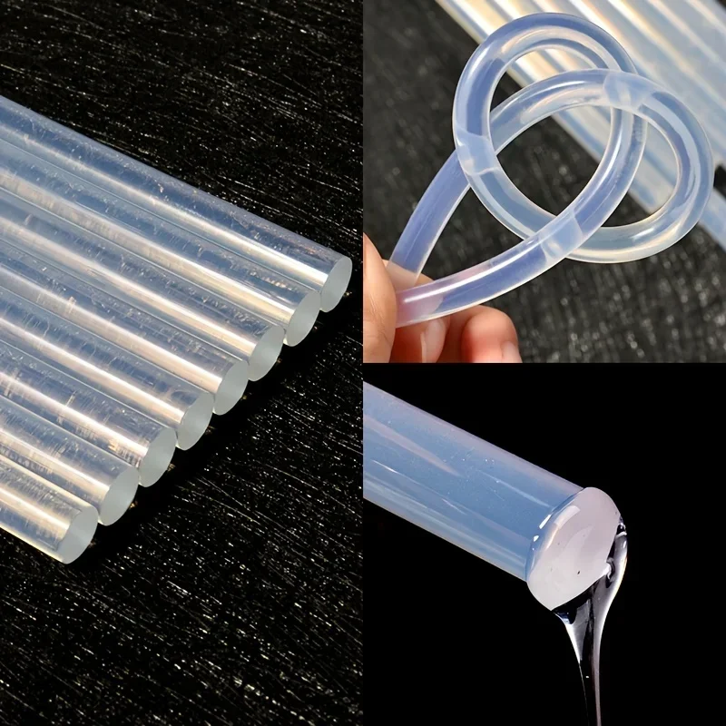 Bastoncini di colla a caldo trasparenti da 7 mm per pistola a caldo Pistola per colla elettrica Colla stick Adesivo generale Strumenti di riparazione artigianale fai-da-te