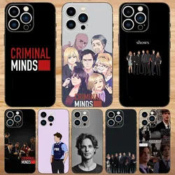 Criminals Minds Suspense tv show Phone Case For iPhone15,14,13,12,11,Pro,Max,Plus,Mini,X,XS,XR,8,7,6,S,Plus,SE Soft Black Case