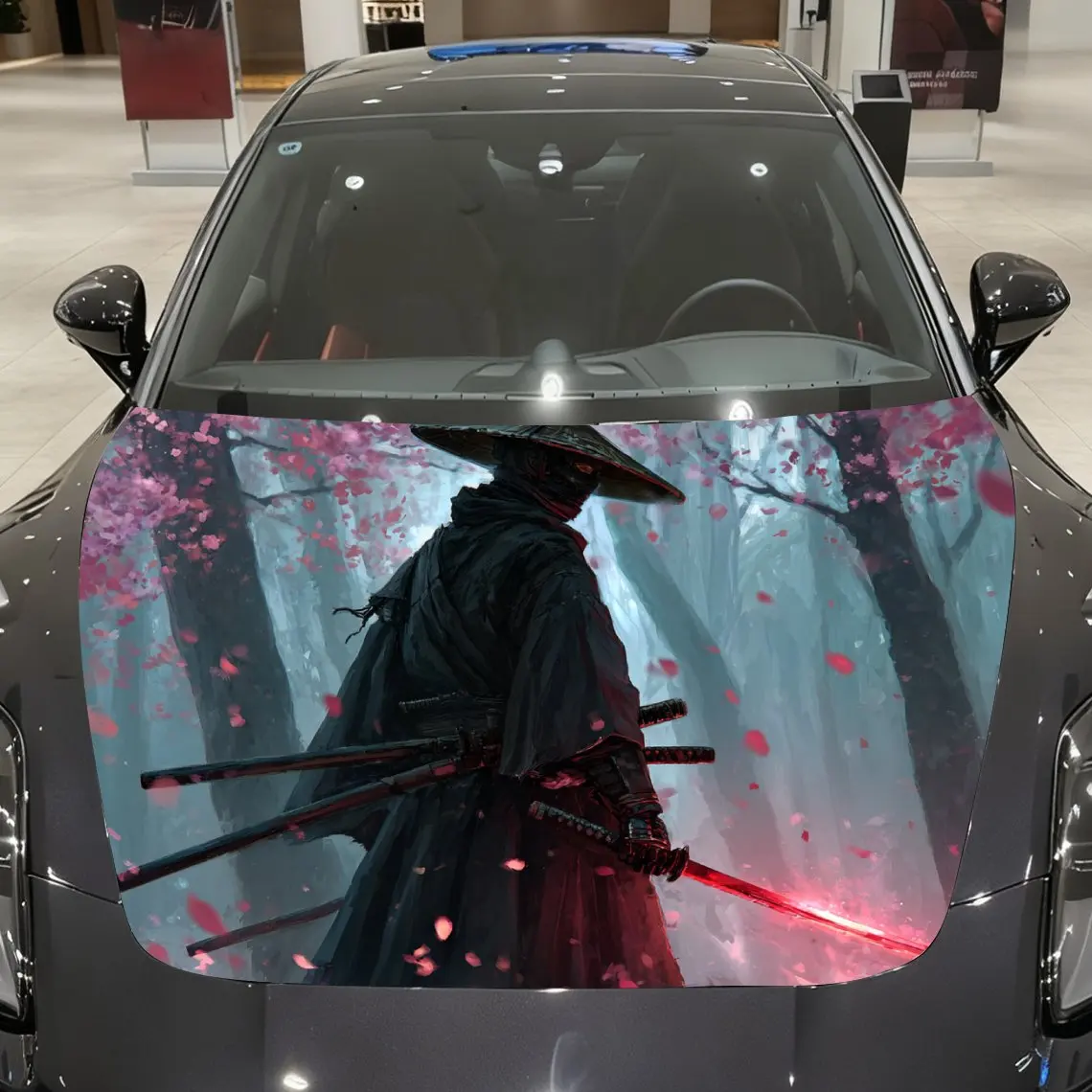 

Виниловые обертывания на капот автомобиля Lonely Hero, водонепроницаемые наклейки на капот автомобиля из ПВХ, самоклеящиеся устойчивые к царапинам наклейки для крышки двигателя, C