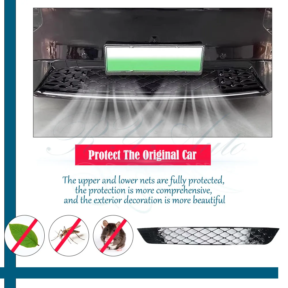 Car Grille Mesh For XPeng G9 2022 2023 2024 2025 2026 2027 Anti-dusty Front Grille Dust Cover Bumper Protection Auto Accessories view 3