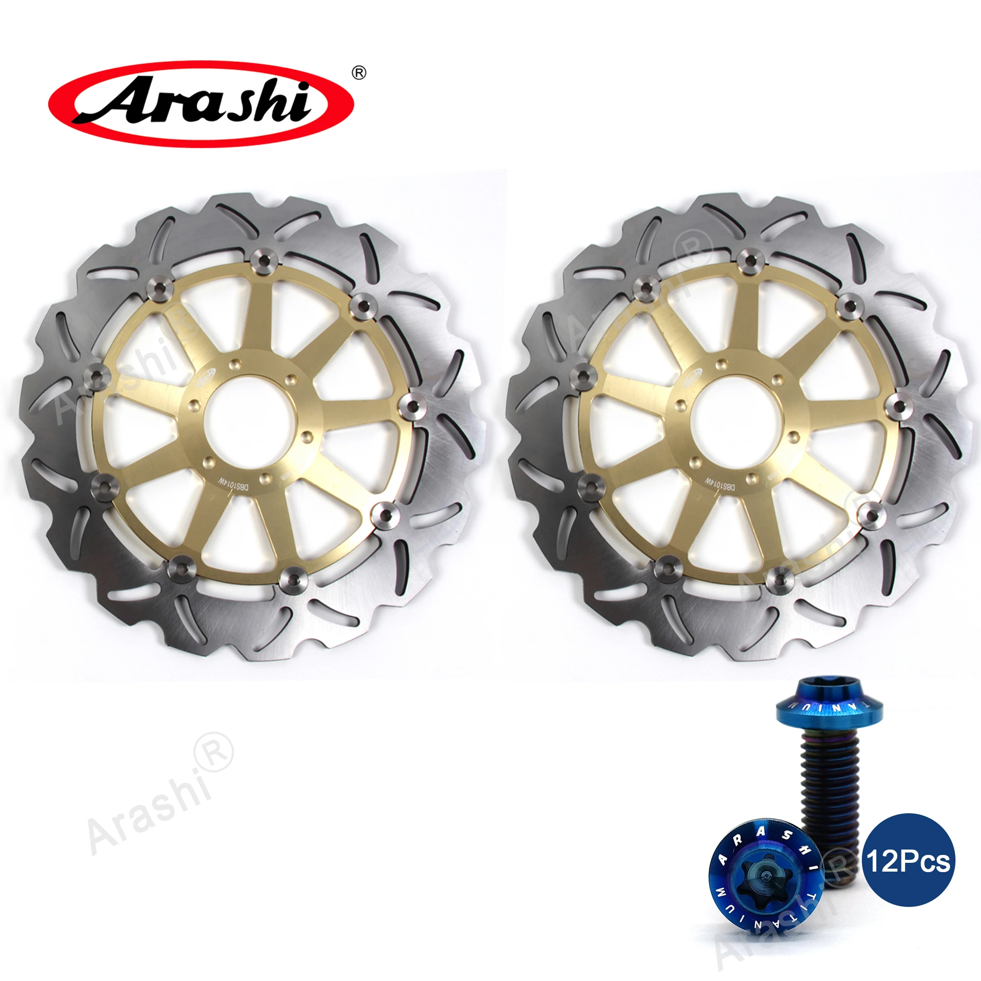 ARASHI For APRILIA DORSODURO ABS / SL SHIVER ABS 900 2017 2018 2019 2020 CNC Front Brake Rotors Motorcycle Floating Disc