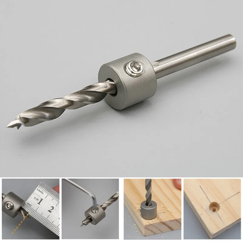 

4-10mm Doweling Jig Drilling Bushing Woodworking Drill Bits Limit Rings Dowel Stop Collars Ring Stainless Steel Tool Accessories