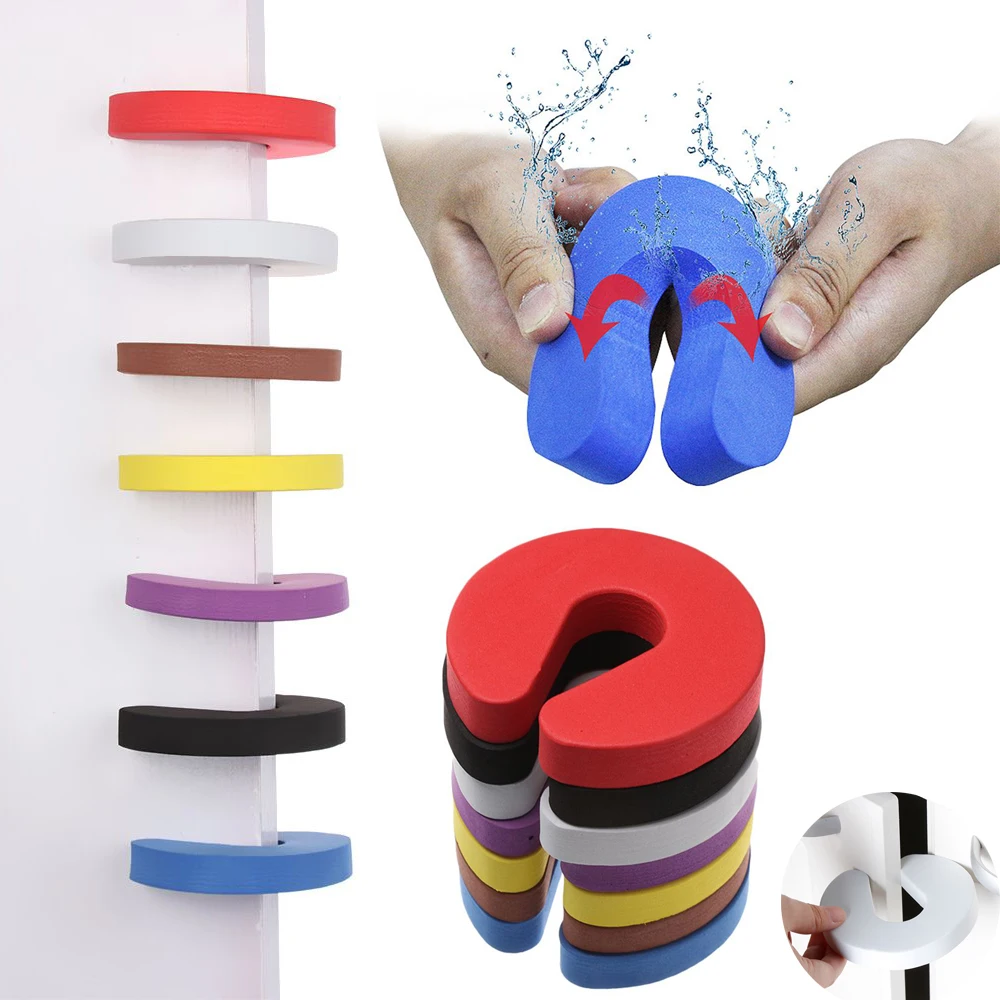 Tope de puerta de espuma EVA para proteger los dedos, soporte de pellizco, herrajes para sofá, hogar, cocina, dormitorio, accesorios de seguridad para bebés, 1 piezas