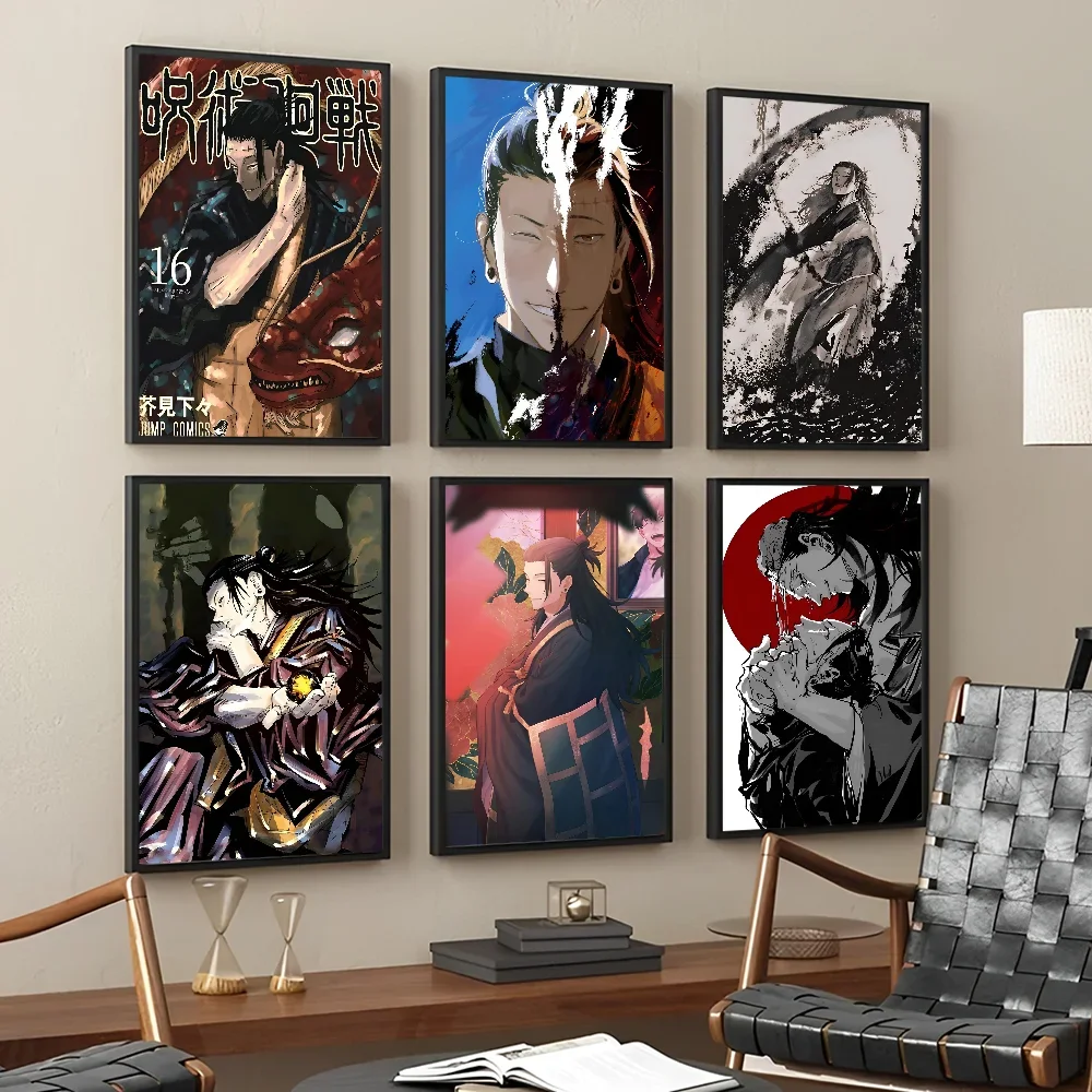 Jujutsu Kaisen Suguru Geto Vintage Posters Sticky Vintage Room Home Bar Cafe Decor Kawaii Room Decor