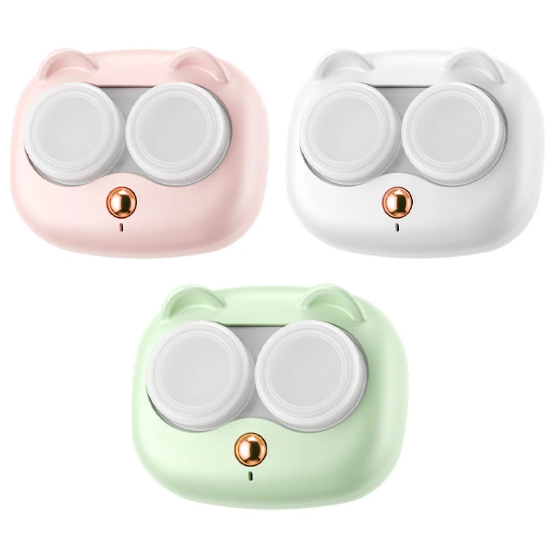 Contact Lenses Cleaner Ultrasonic With Removable Box Remove Tear Protein Cleaning Machine Portable Contact Lenses Case