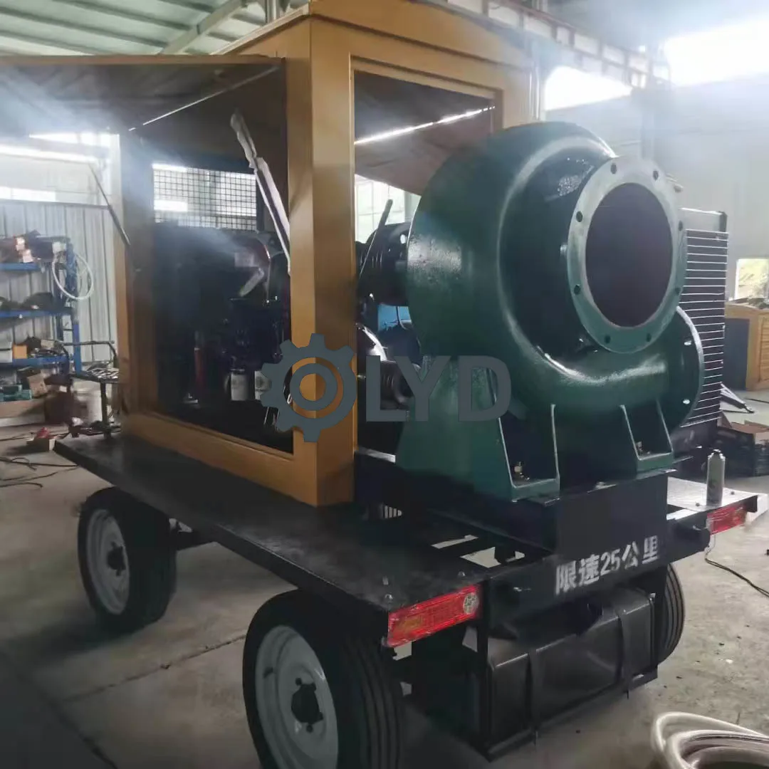 Deposit Price Industrial Sea Water Pump System Diesel Powered Self Priming Pump Custom Built Mobile Flood Control Equipment