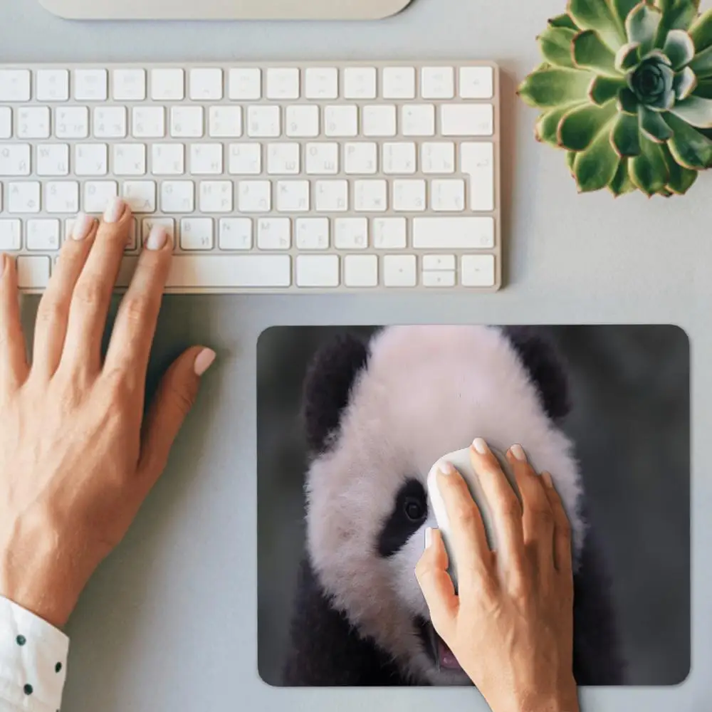 Cute Panda  Mouse Pad witht,  Ergonomic Desk Mat for Office & Gaming