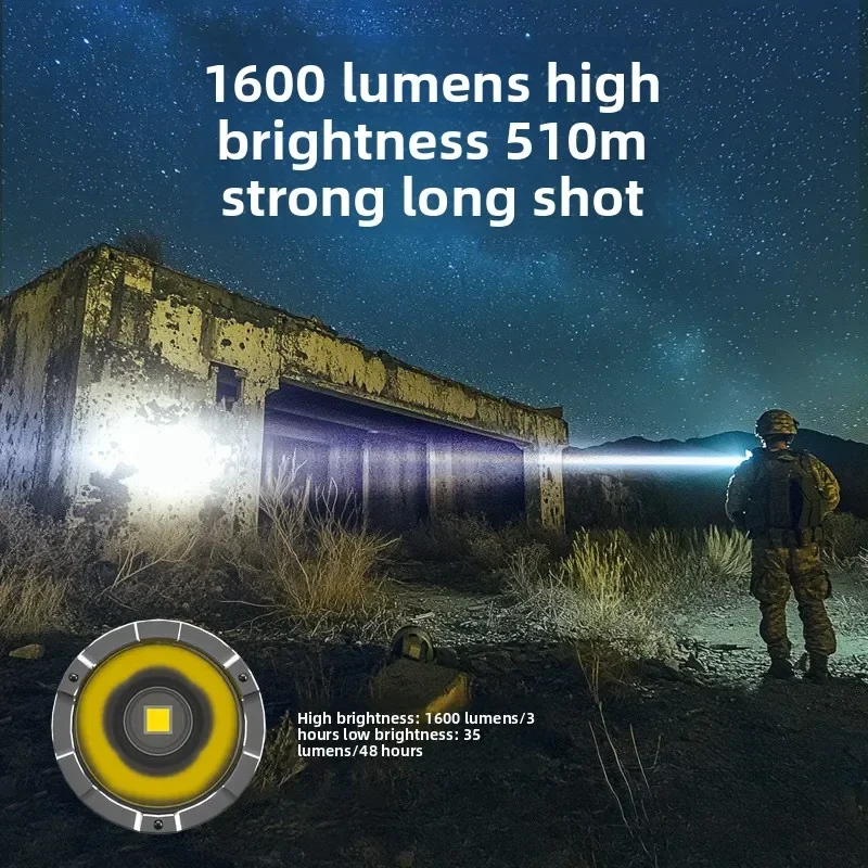 

Tactical Ignition Flashlight - Ultra Powerful Concentrating Beam for Outdoor Survival, Camping & Military Use