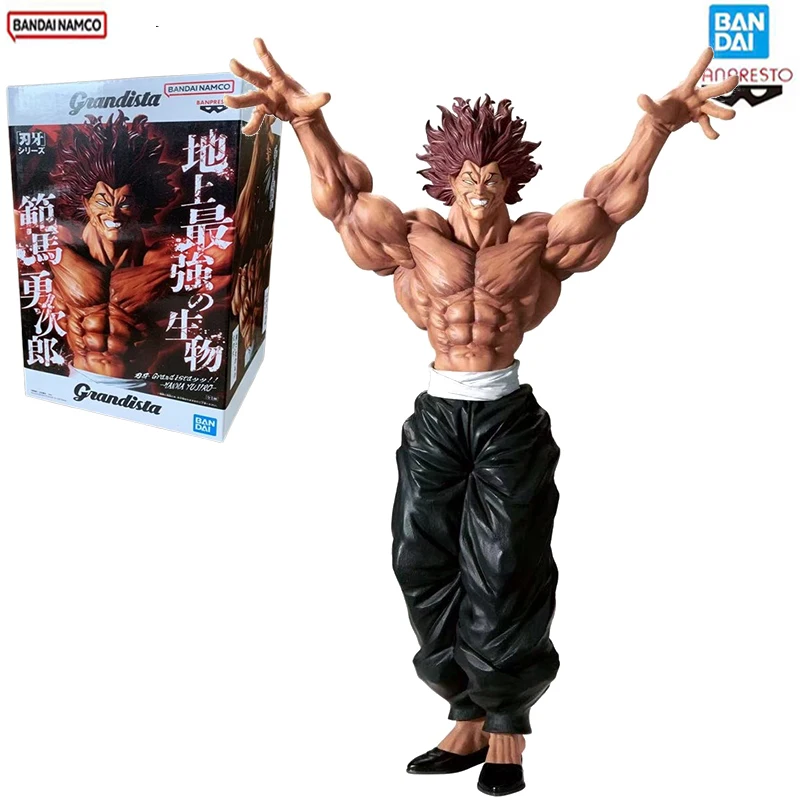 

In Stock Bandai Banpresto Grandista Anime Baki Hanma Yujiro Original Action Figures Model Toys Holiday Gifts For Kids DT