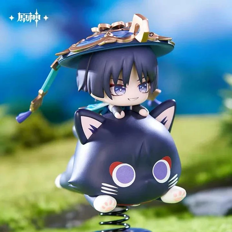 Pre Sale miHoYo Official Genuine Genshin Impact Wanderer Chibi-style Rocking Figurine Ornaments Cosplay Anime Game Fashion Gifts
