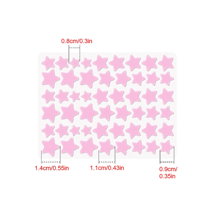 51 قطعة حب الشباب التصحيح جهاز العناية بالوجه تتلاشى العيوب بثرة علامات مغلقة حب الشباب العيوب غطاء حب الشباب بثرة رقعة إصلاح الإطارات