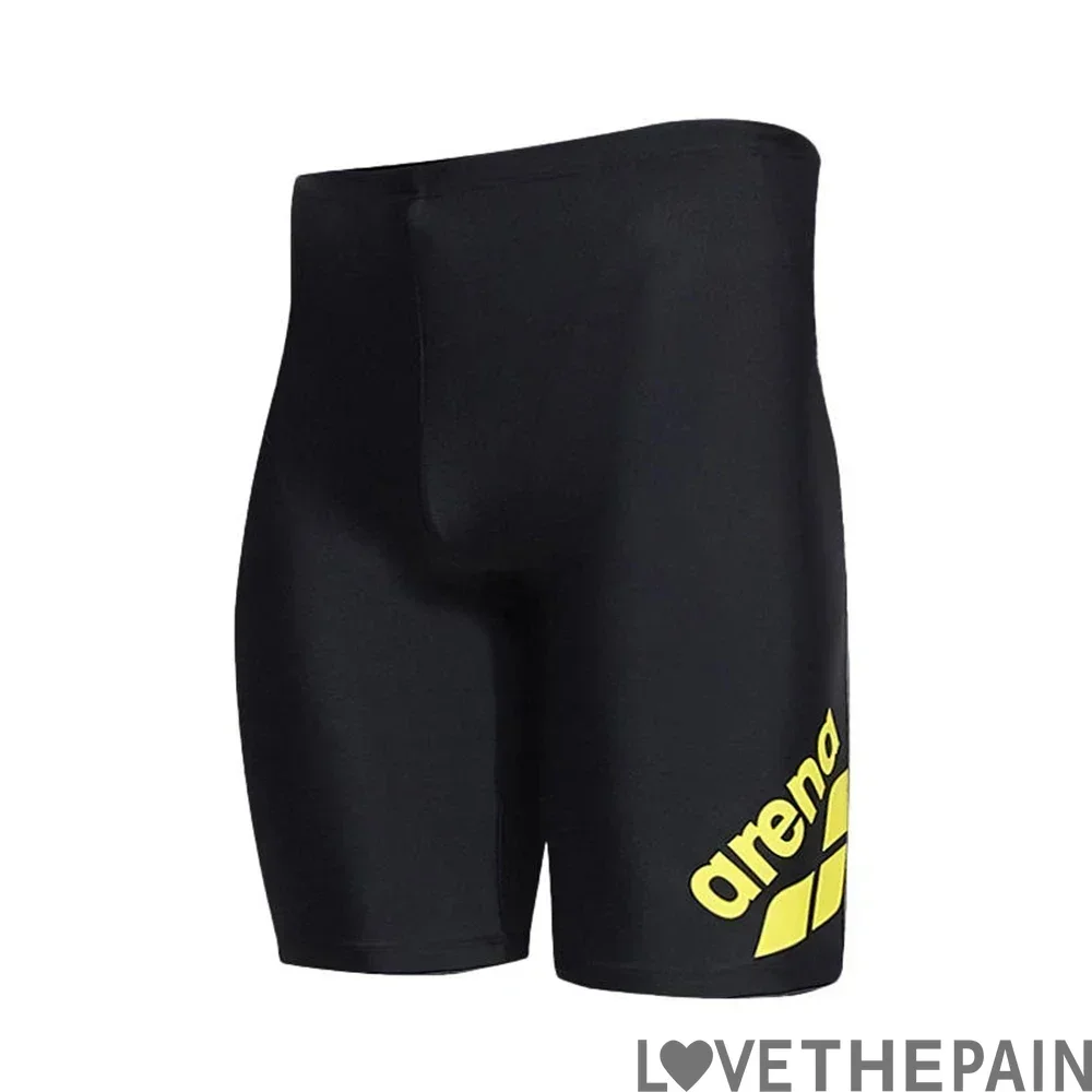 New Men Swim Jammer Swimming Trunks Professional Swim Surf Trunks Summer Beach Lycra Quick Dry Uv Protection Gym Tights Shorts