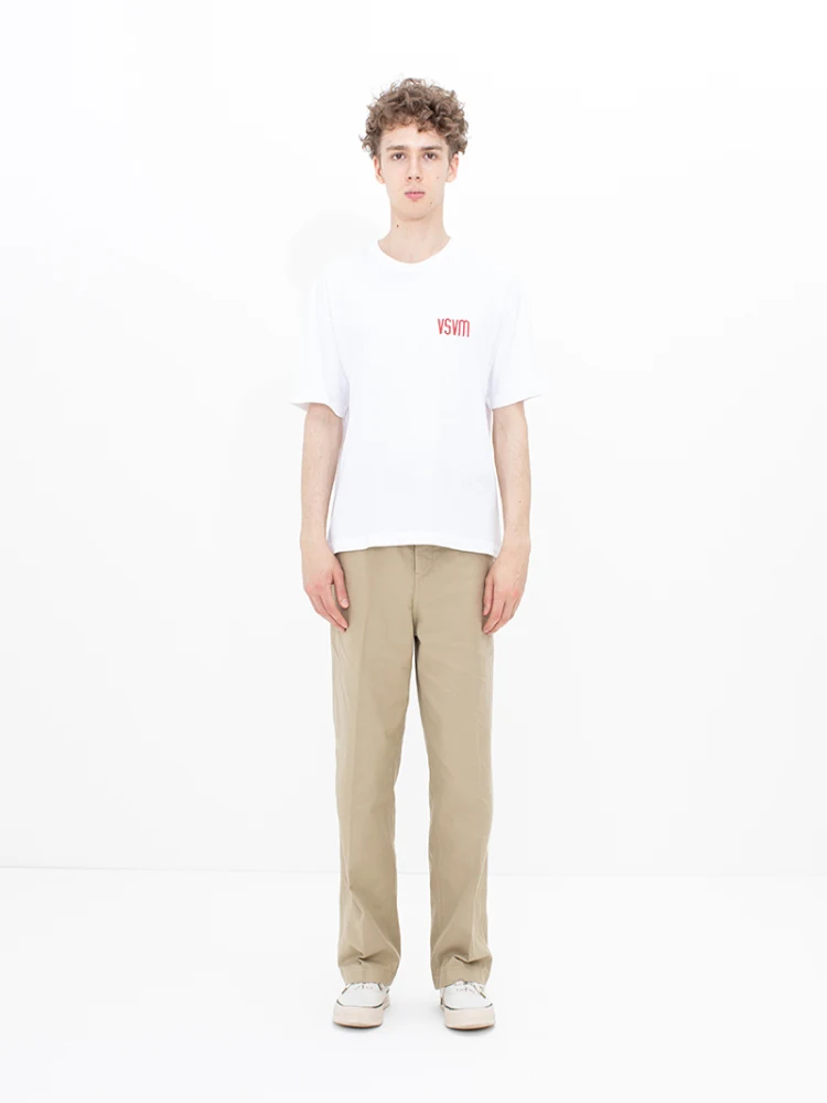 تي شيرت كاجوال بأكمام قصيرة VV 25SS JUBMO، قطن مطبوع بتصميم عصري فضفاض للجنسين، مريح وقابل للتنفس برقبة مستديرة لجميع المواسم