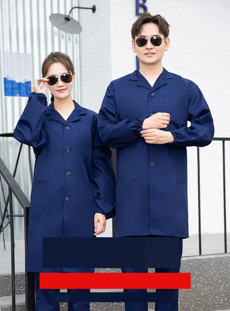 Anti-zuur en alkali Antistatische witte jas Werk Mannelijk Chemisch laboratorium Anti-corrosie Arbeidsbescherming Werkpak Elektrisch