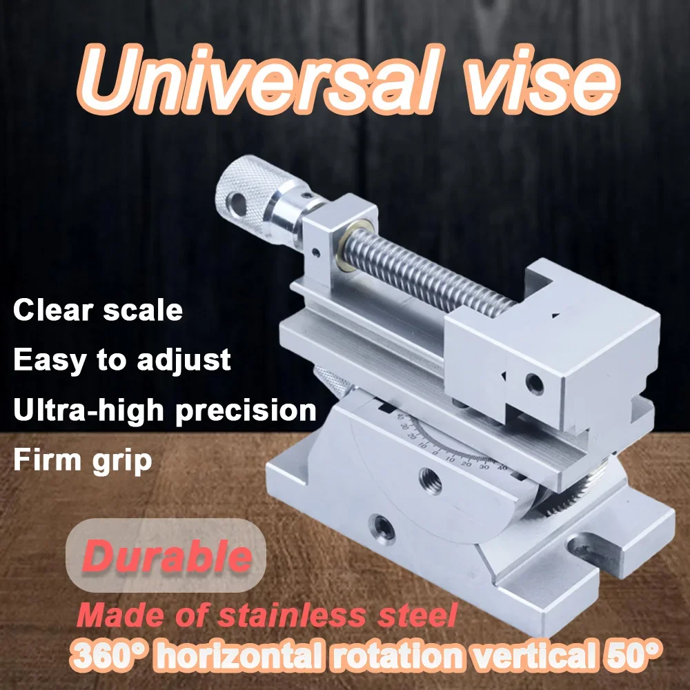 2-Inch High Precision Universal Grinder Precision Vise Screw Sine Slope Adjustable Angle Screw Tool Precision 0.005mm