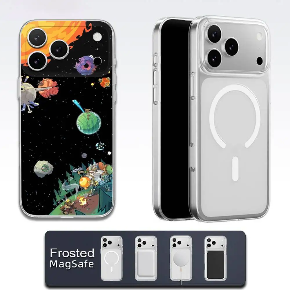 حافظة هاتف O-Outer Wilds Game لهاتف iPhone 17,16,15,14,13,12,11,Pro,Max,Plus,E,Air,Mini Magsafe شفاف #3