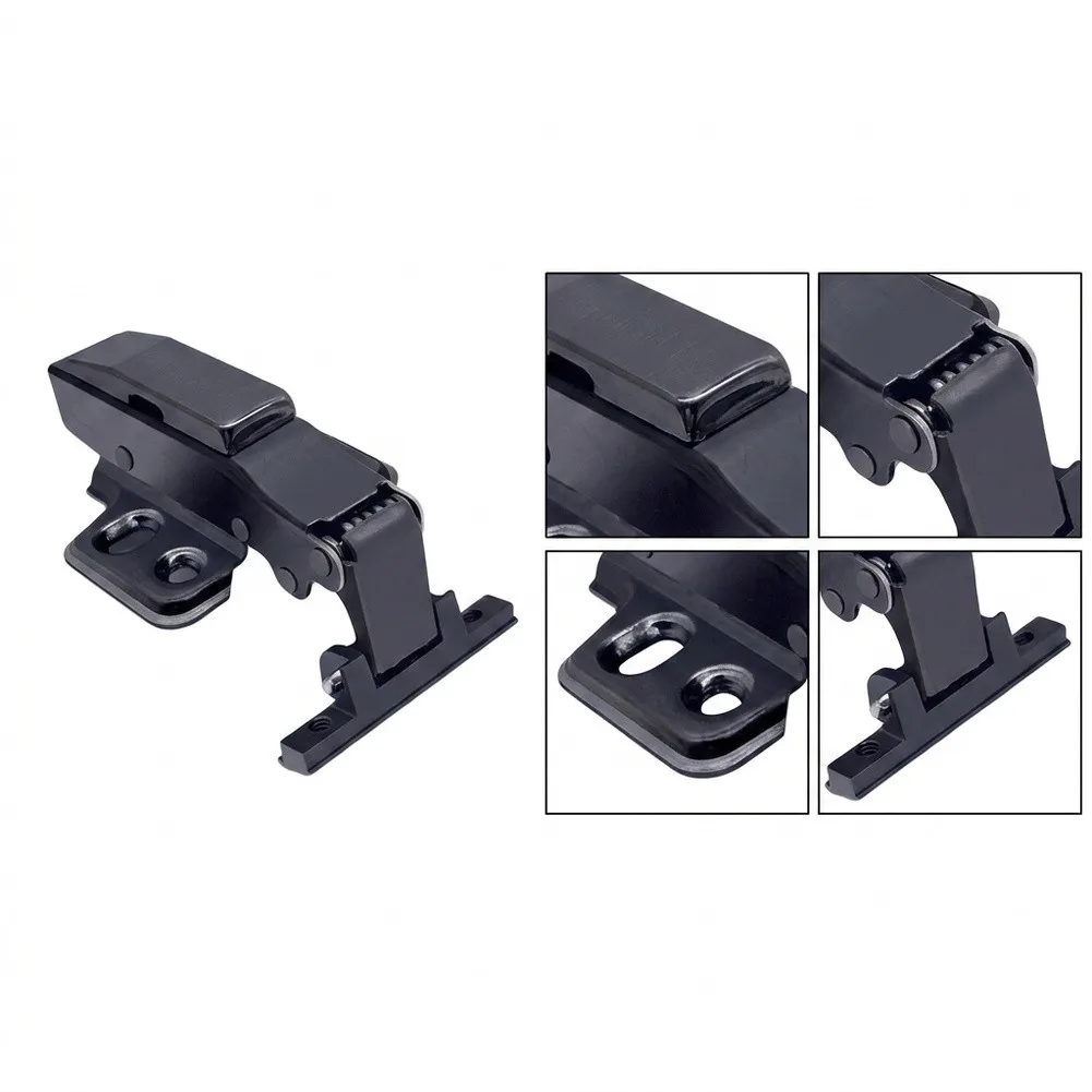 Aluminum Frame Hinge No Drill Glass Hinge Built In Damping Mechanism Smooth Silent Closing Robust Matte Black Finish