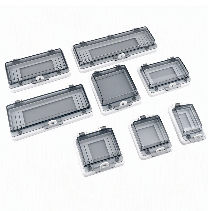 IP67-Schutzschalter, transparente wasserdichte Box, Fensterschalter, transparente Schutzfensterabdeckung, Verteilerkasten-Fensterhaube