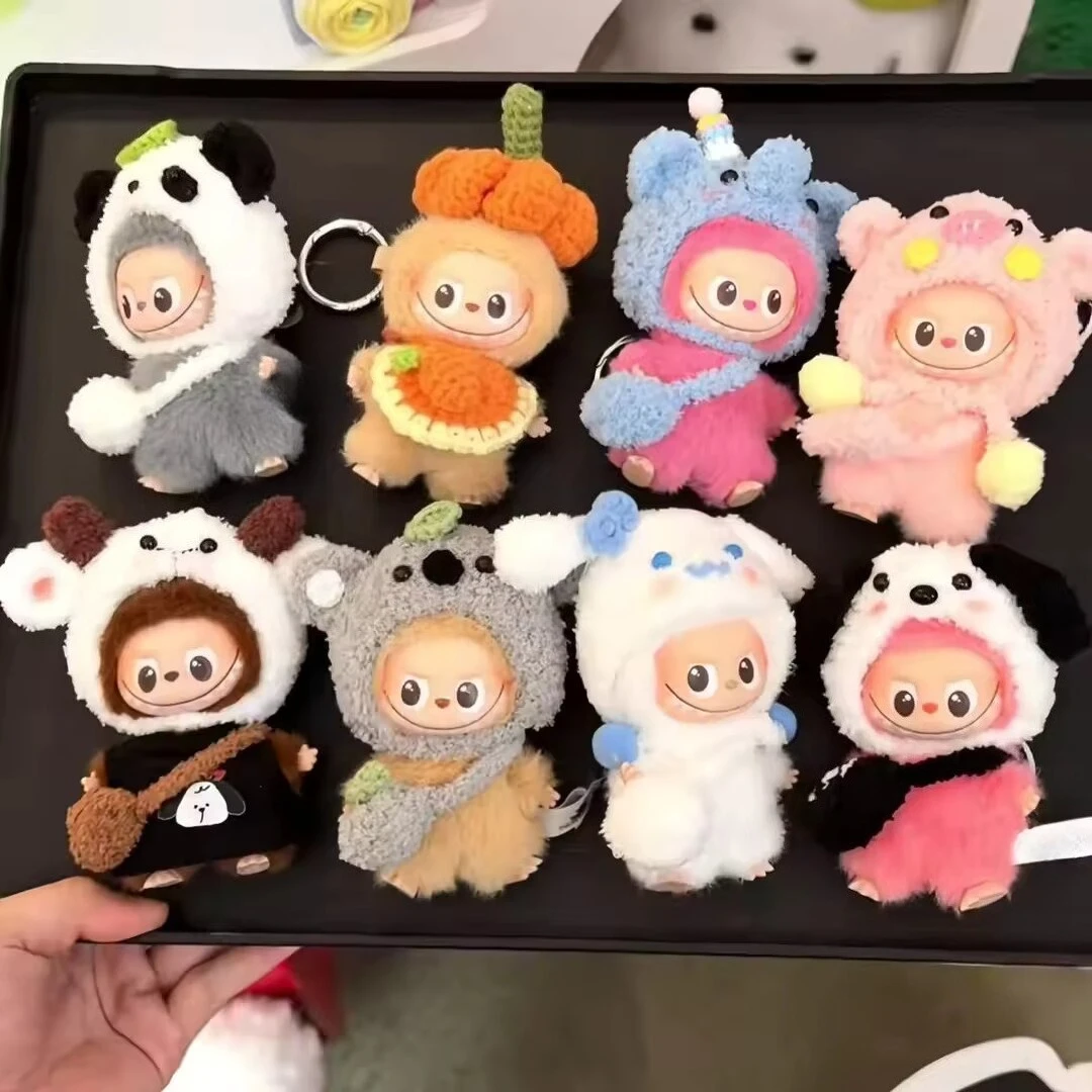 

Cute Animal Themed Clothing for Labubu V4 The Monsters Pin Doll Clothes Accessories Ropa Labubu