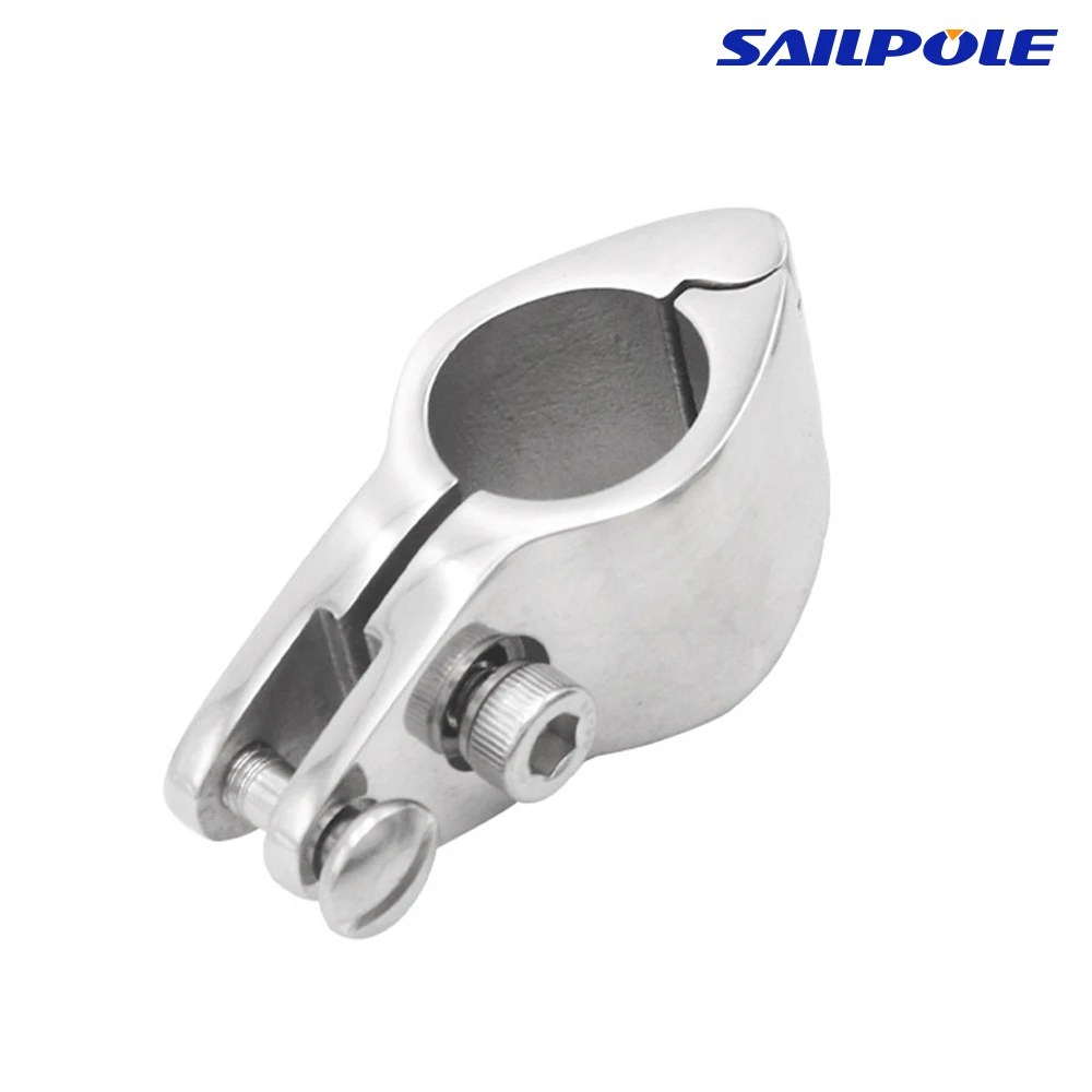 Pipe clamps 316 Stainless Steel for Boat Bimini Top Hinged 20mm 22mm 25mm 30mm 32mm Jaw Slide Marine with pin screw option