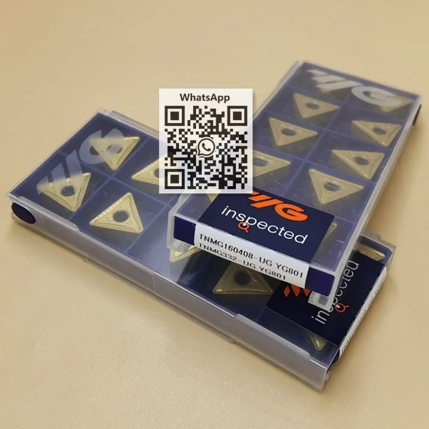 Imagem -03 - Inserções do Carboneto do Cnc Tnmg220404-uf Yg801 Tnmg220408-ug Yg801 Tnmg220412-ur Yg801 Original 10 Peças pela Caixa