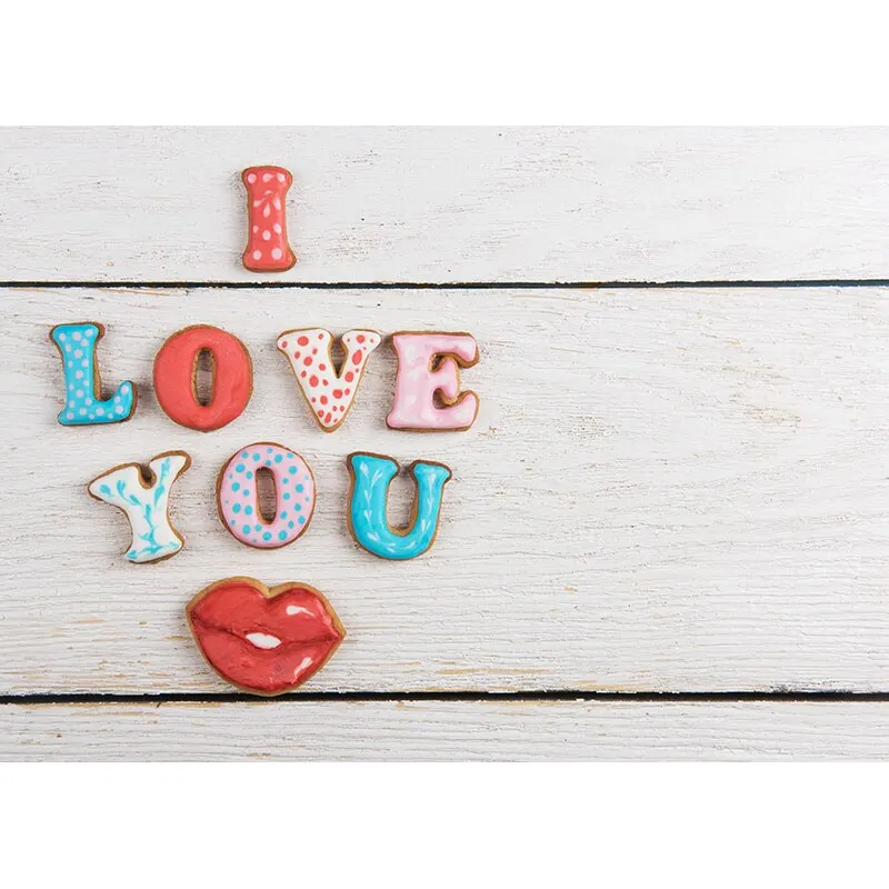 Vinile personalizzato san valentino fotografia fondali Prop Love Heart Rose pavimento in legno Studio fotografico sfondo 211120 QRJJ-02