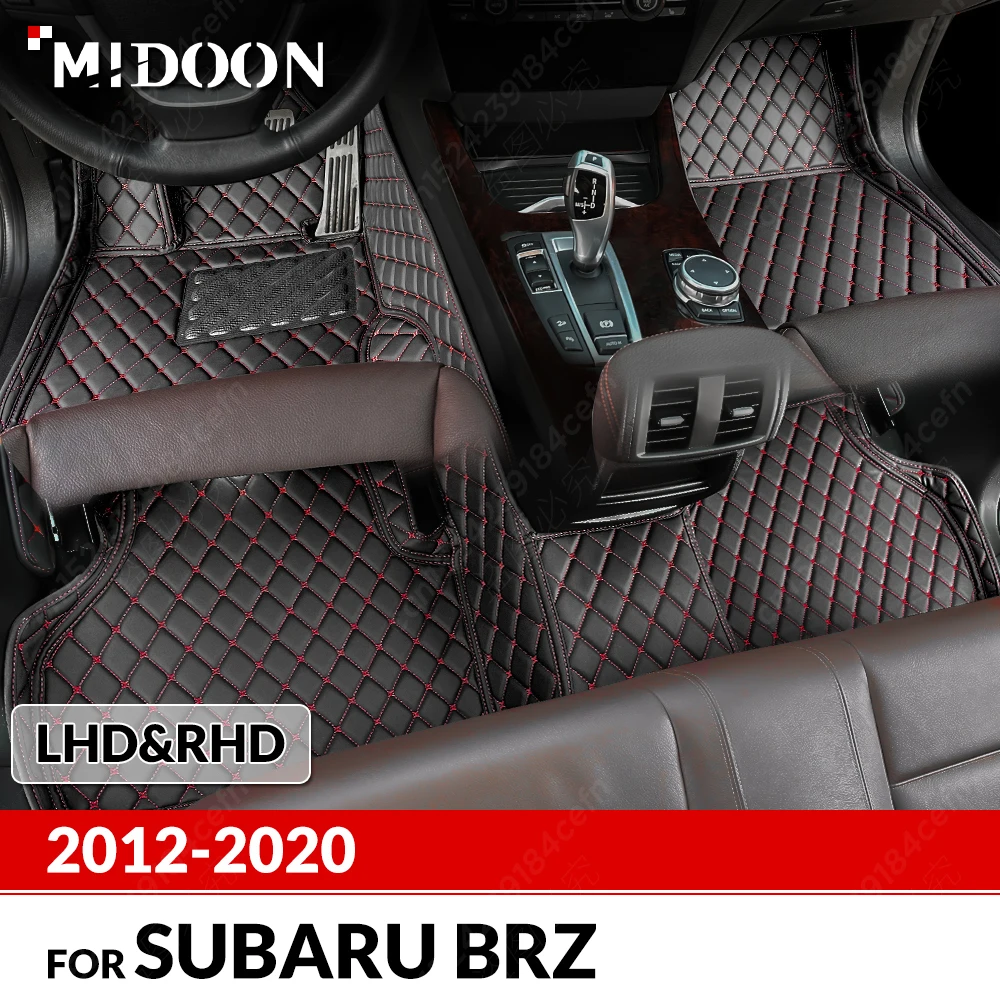 

Car Floor Mats For Subaru BRZ 2012-2020 19 18 17 16 15 14 13 Custom Auto Foot Pads Automobile Carpet Cover Interior Accessories