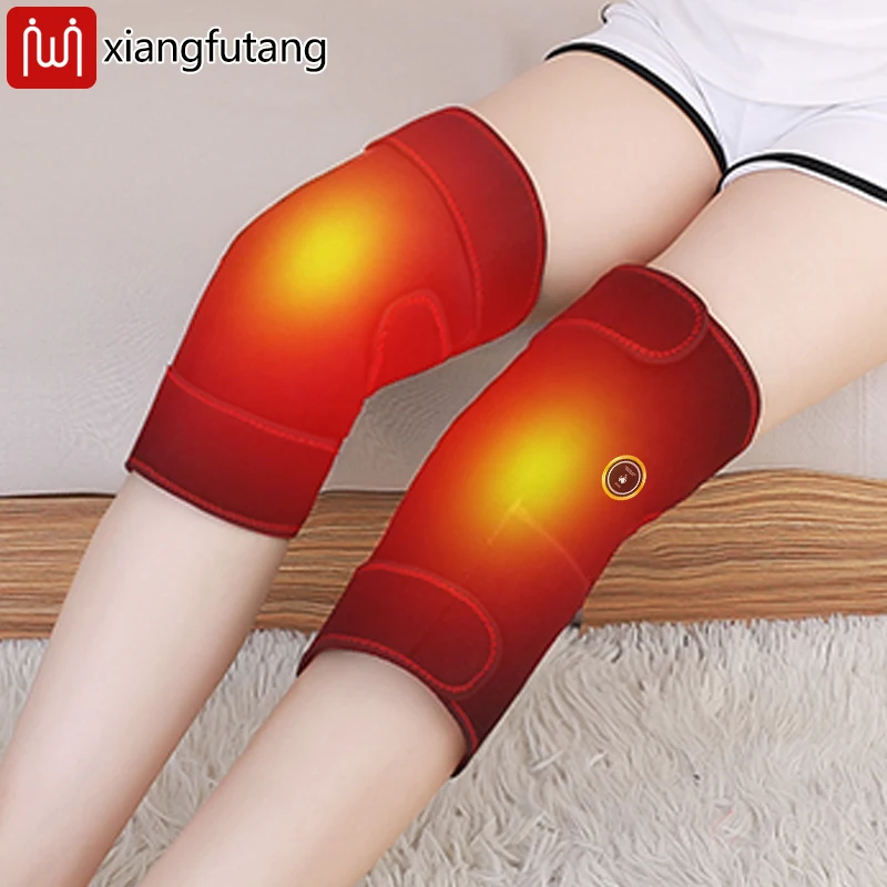 

Portable Electric Heated Knee Wrap - 3-Level Heat & Massage - Muscle Relax & Joint Comfort - Knee Care for Seniors/Fitness Fans