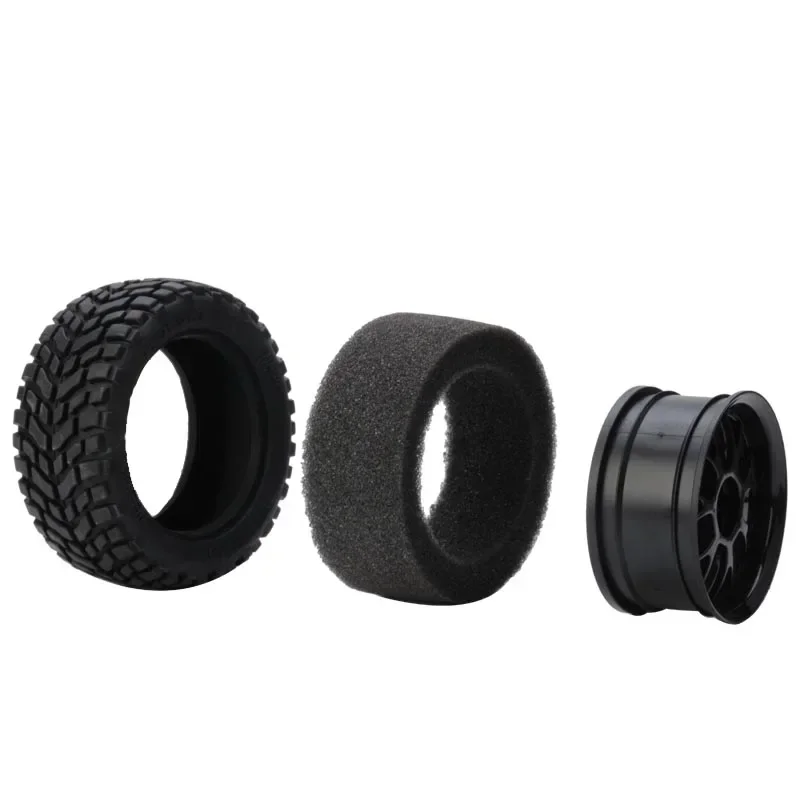 4 SZTUK NEEBRC 75mm 1.9in Gumowa opona 12mm Obręcz sześciokątna Trwałe koła Opona do 1/10 1/14 1/16 RC Car Wltoys 144001   Juguetes Hot Wheels