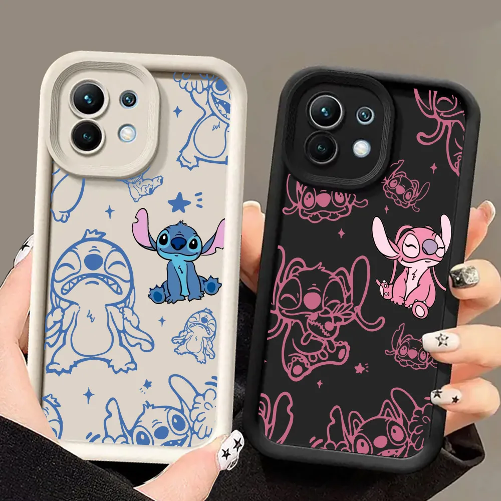 Phone Cases For Xiaomi 14T 14 13T Pro 12 13 11 Lite POCO F5 X3 X5 X6 M5s M6 Pro Soft Shockproof Cover Stitch Angel Koala Disney