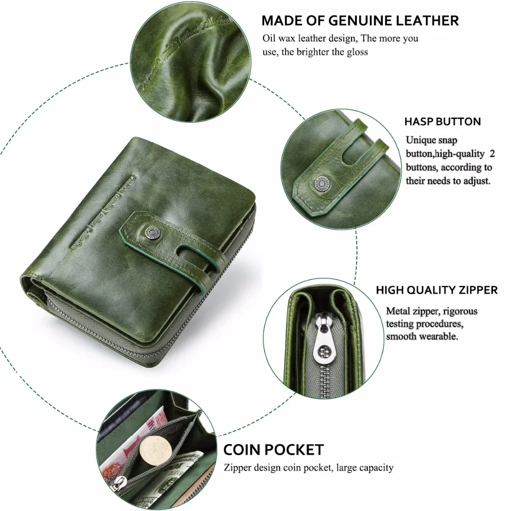 جلد طبيعي المرأة محفظة صغيرة حقائب الإناث للنساء جودة عالية سستة محفظة نسائية للعملات المعدنية محافظ حامل بطاقة الموضة