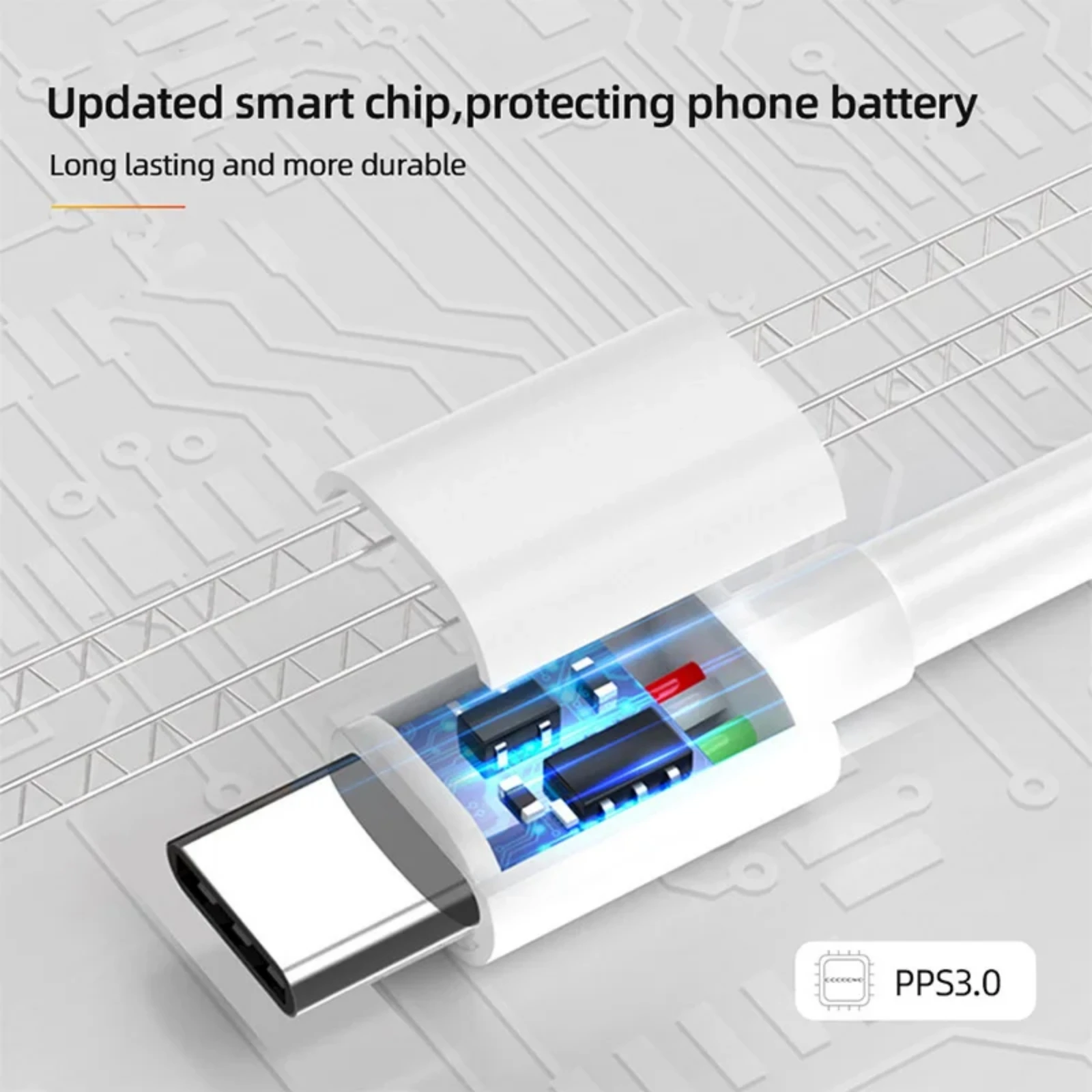 NEW 6A USB Type C Super Fast Charge Cable Nylon Data Cord for Xiaomi  Oneplus Huawei POCO Samsung Mobile Phone USB-C Wire Phone