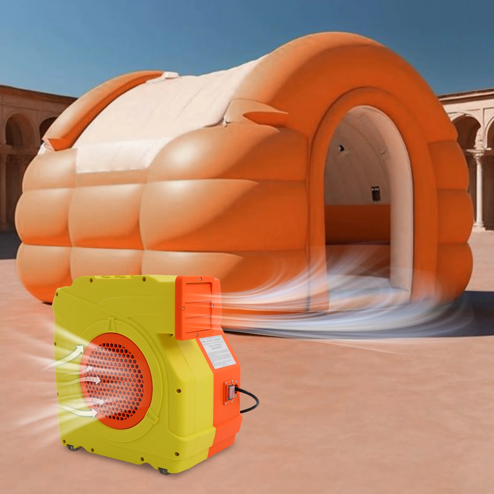 Bounce House Air Blower 2-Speed Adjustable Inflation Device for Outdoor Inflatable Castle Arch Tent