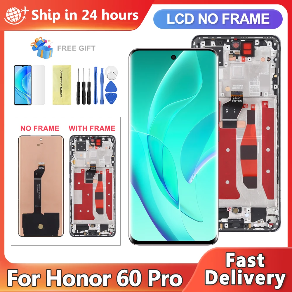 OLED LCD For Huawei Honor 60 Pro TNA-AN00 LCD Display Screen Touch Panel Digitizer Assembly For honor 60 pro Screen Replacement